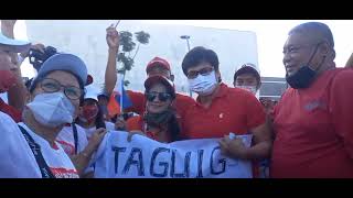Diehard Marcos Supporters With Taguig Aguila Riders Club Zumba With Regine Tolentino