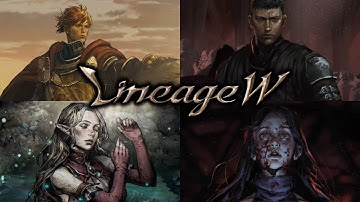 Lineage W Gameplay All 4 Classes Story/Intro/Skills (Monarch, Knight, Elf, Mage)