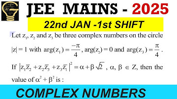 Let z1,z2&z3 be complex numbers on |z|=1,arg(z1)=-pi/4,arg(z2)=0&arg(z3)=pi/4.If |z1z2+z2z3+z3z1|^2=