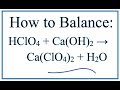 Balancing Chemical Equations Concepts