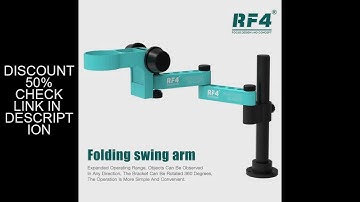 RF4 RF-FO19 Stereo Microscope Articulating Arm Rotatable Universal Both Arms Stand Telescopic 360  L