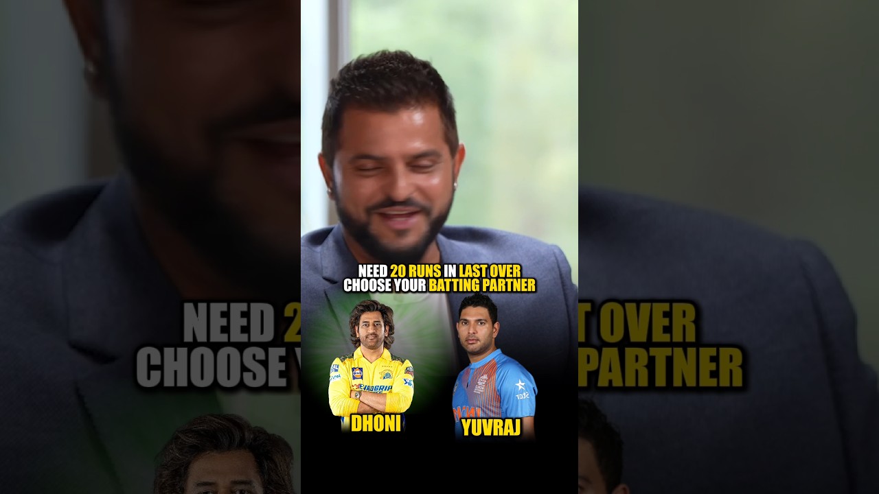 Need 20 runs in last over. Choose your batting partner #sureshraina #yuvrajsingh #dhoni #cricket