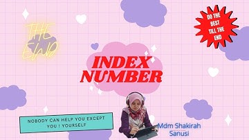 INDEX NUMBER