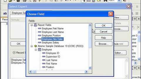 Crystal Reports Tutorial Editing the Selection Formula Business Objects Training Lesson 6.3