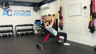 Incline Alternating DB Chest Fly