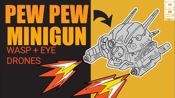 Wasp and eye drones with t3 shooting chip on Live server - War Robots