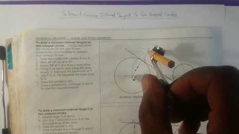 Internal Tangent To Two Unequal Circles