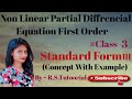 Non Linear Partial Diffrencial Equation first order...#Class - 3