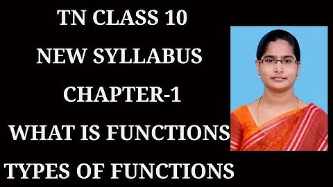 10th std maths | What is Functions |  types of functions | samacheer 2020