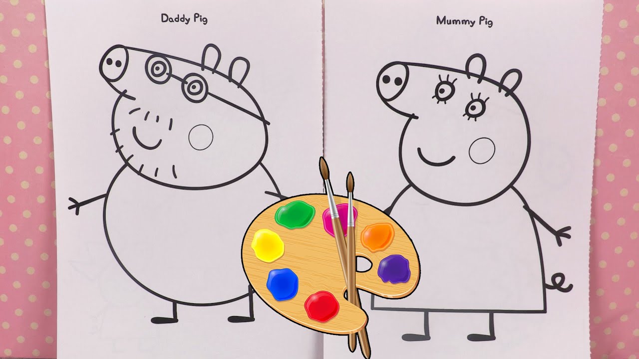 Activité de Peinture pour Enfants Peppa Pig