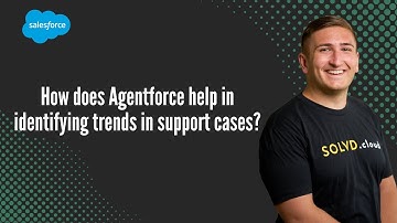How does Agentforce help in identifying trends in support cases?