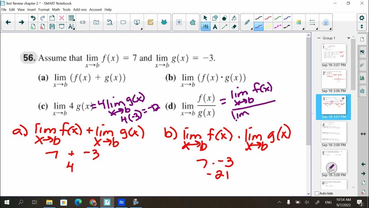 AP Calc Chapter 2 Test Review - YouTube