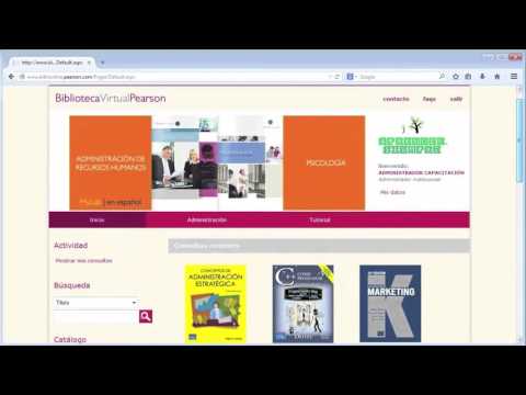 Pearson Biblioteca Virtual Manual de Administrador - YouTube