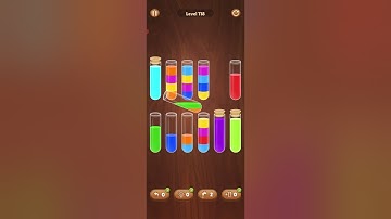 water sort puzzle gameplay level 118 #colorwatersort #puzzlegame #watersortcolorgame #games #funtime