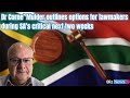 Dr corne mulder outlines options for lawmakers during sas critical next two weeks
