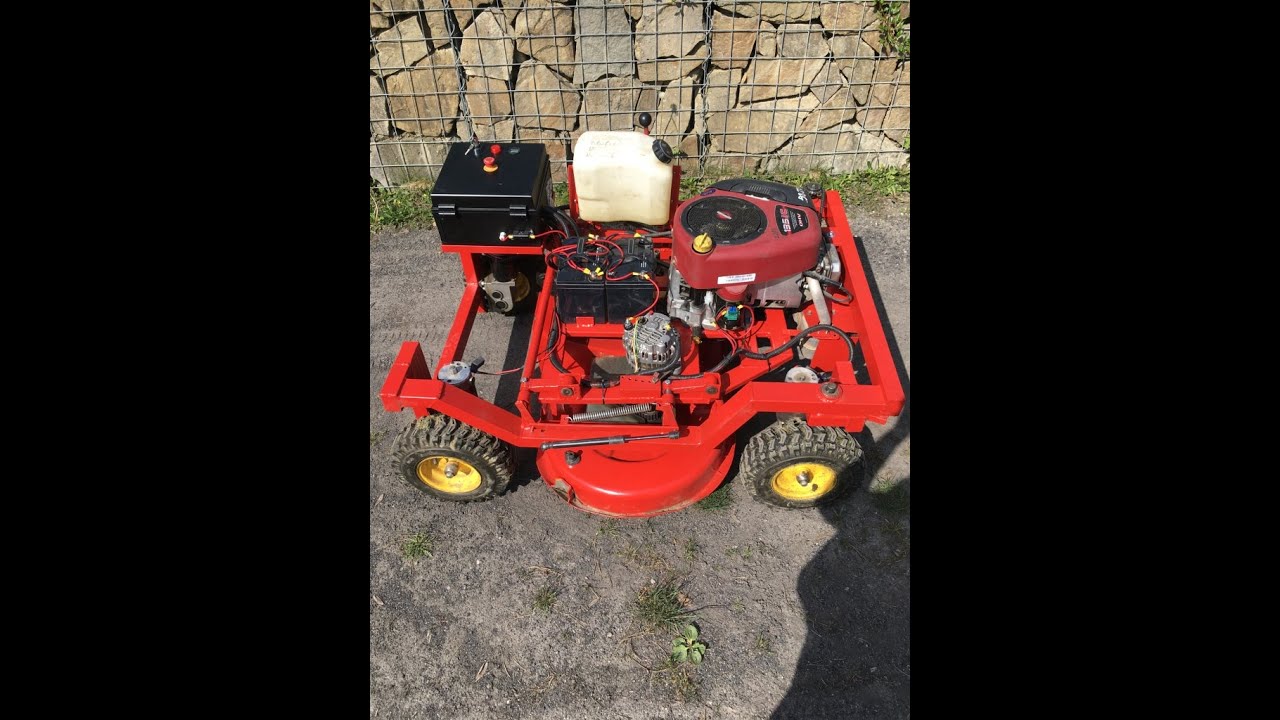 Lawn mower Remote Control 4x4 with Wheelchair motors, Hybrid, 2 Knife