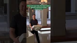 Elon Musk’s Legendary Entrance at Twitter HQ 🚪 “Let That Sink In!