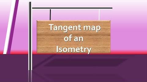 Tangant map of an isometry