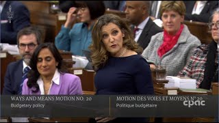 Finance Minister Chrystia Freeland tables federal budget 2024 – April 16, 2024