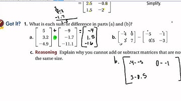 Chapter 12 Section 1 Organizing Data Using Matrices