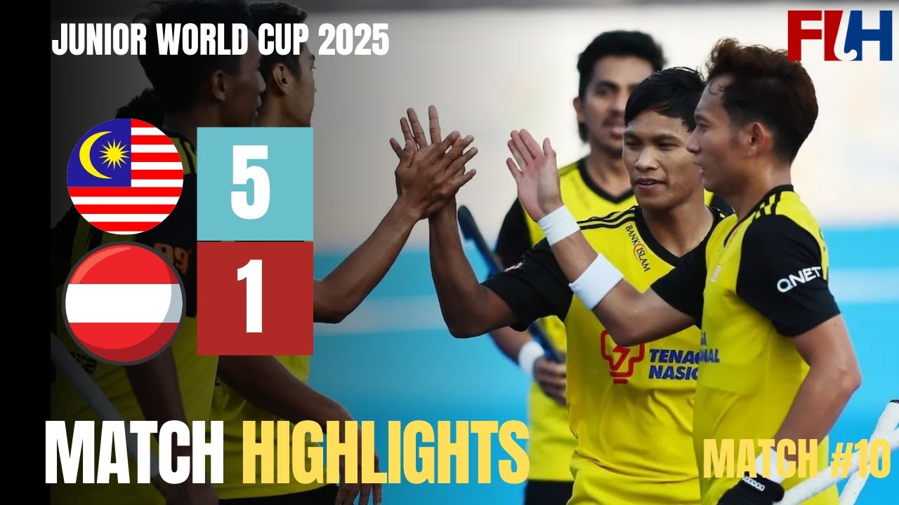 Malaysia vs Austria Hockey Match Highlights| Match 10 | Hockey Junior World Cup 2025