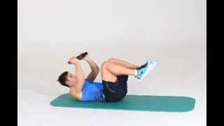 Weight Plate Pullover Crunch + Bent Leg Reverse Crunch