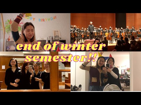 Senior Year!! End of my first semester at Juilliard