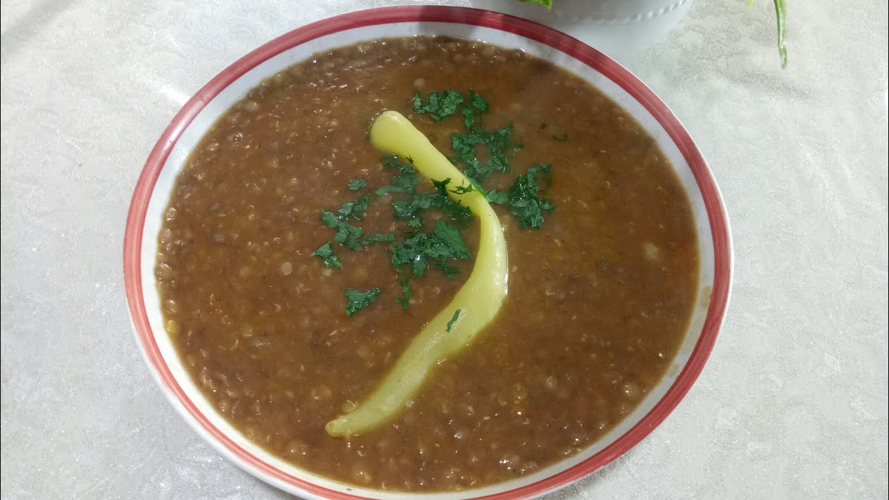 العدس البني و العدس الأحمر وصفة  2في1 أول مرة على اليوتيوب وصفة اقتصادية بدون لحوم والبنة مضمونة