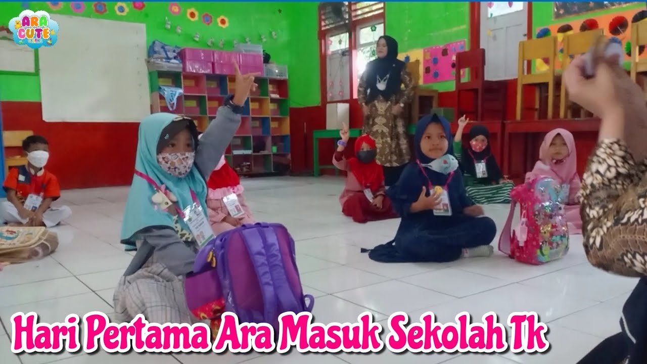 Hari Pertama Ara Masuk Sekolah TK || Nyanyi Balonku Dan Satu Satu