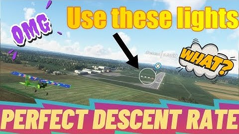 Msfs2020 What are PAPI lights & Why are they next to the runway? Great for VFR Landings!