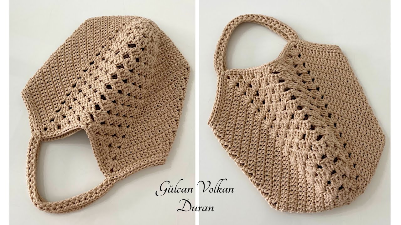 🌷DESENLİ ÖRGÜ LALE ÇANTA YAPIMI - ÇOK KOLAY 💯 Dört Mevsim Kullanılan Model✔️