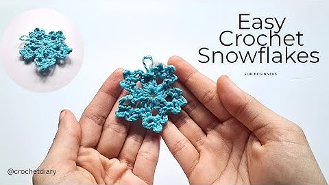 Easy Crochet Snowflakes for Beginners ❄️| Quick & Simple Crochet Tutorial 