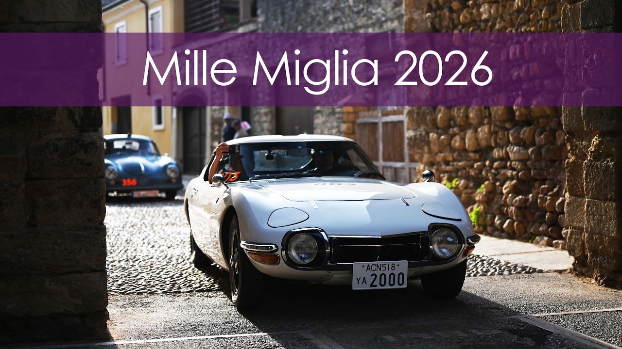 Mille Miglia 2026 | 400+ Classic Dreams drive through Soave (Italy