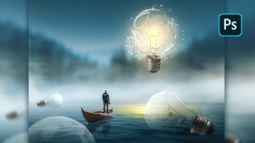 Fantasy Bulb - Photoshop manipulation tutorial ( PSD FREE DOWNLOAD )