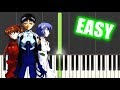 A Cruel Angel's Thesis Neon Genesis Evangelion OP[EASY Piano Tutorial]/残酷な天使のテーゼ【ピアノ簡単】エヴァンゲリオン主題歌
