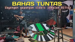 Ukuran detail Layangan gapangan clasic lokalan Blitar 180 cm