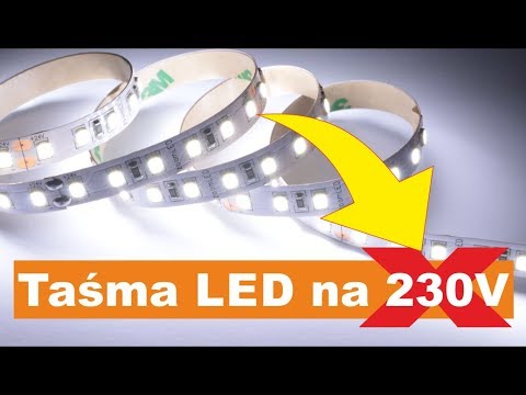 Wideo: Taśma LED 220 V: Schemat Podłączenia Paska Diodowego Do Sieci Do Oświetlania Pomieszczeń. Urządzenie, Różnice W Stosunku Do Taśm Przy 12 I 24 Woltach