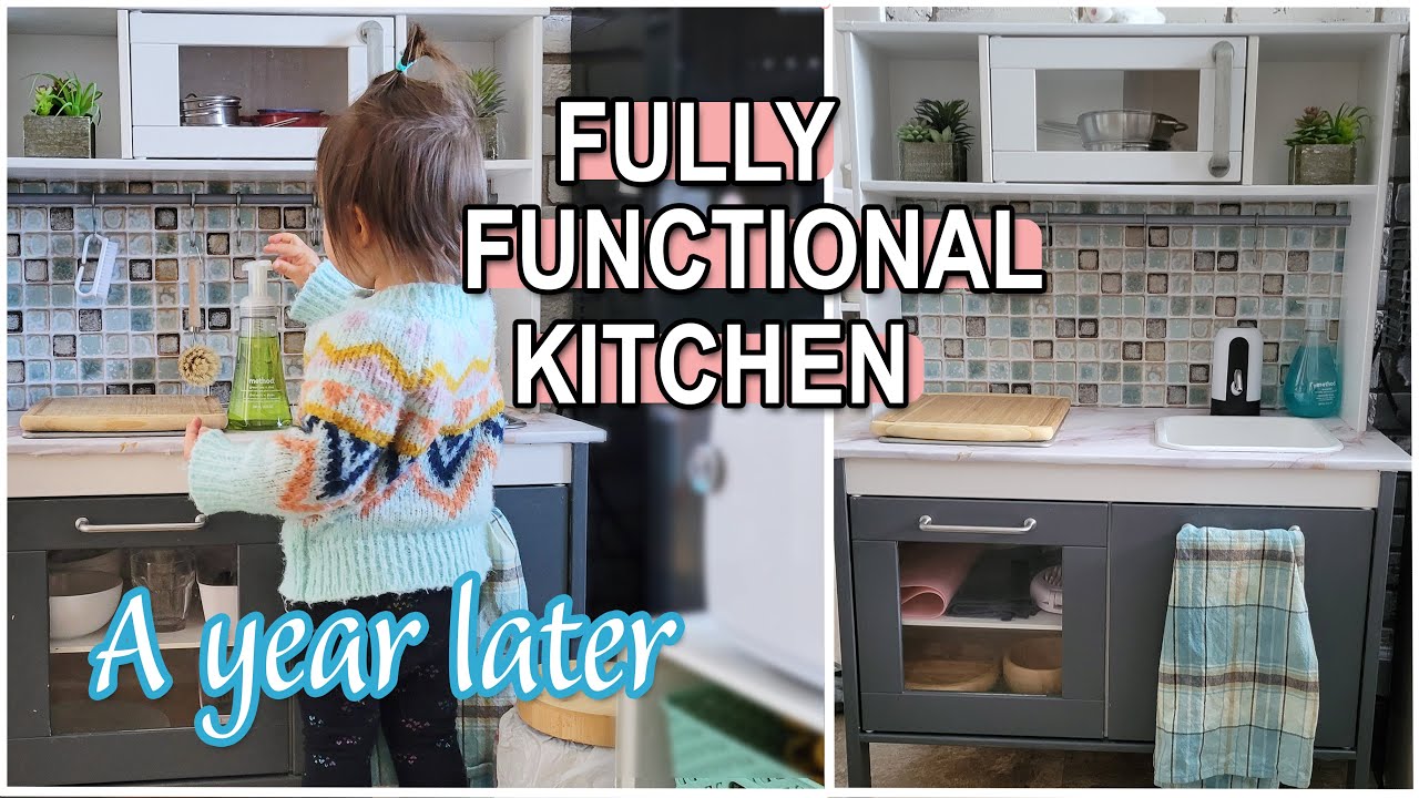 Mom transforms IKEA play kitchen into a fully-functional kitchen