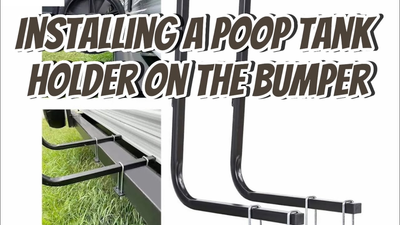 How to install portable waste water tank holder on RV. Episode 40