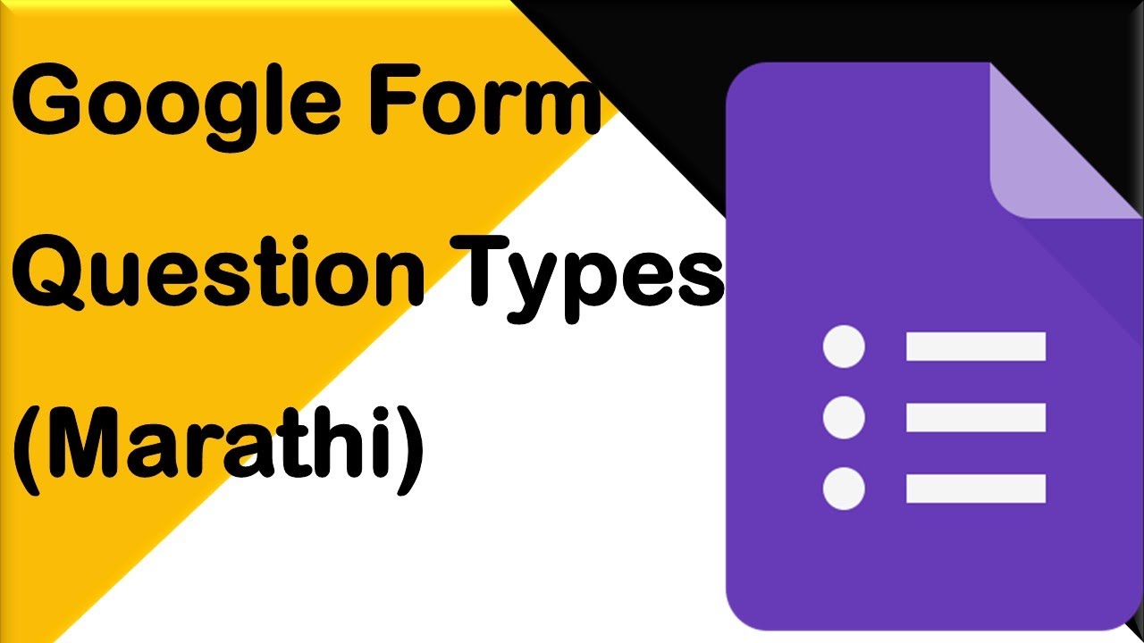 Google Form Question Types (Marathi) 