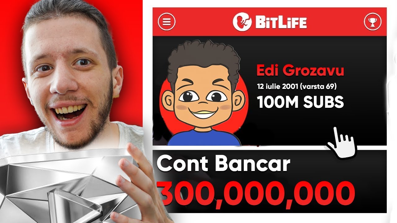 AM DEVENIT CEL MAI MARE YOUTUBER DIN LUME IN BITLIFE - YouTube