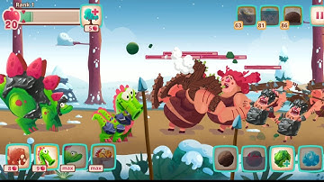 Dino Bash all levels max #75 gameplay walkthrough part 72