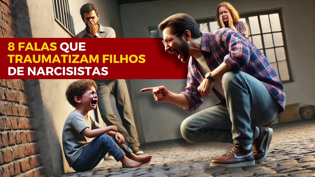 8 COISAS QUE NARCISISTAS FALAM PARA DESTRUIR OS FILHOS!
