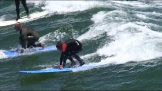 Eli The Man Surfing In Santa Cruz