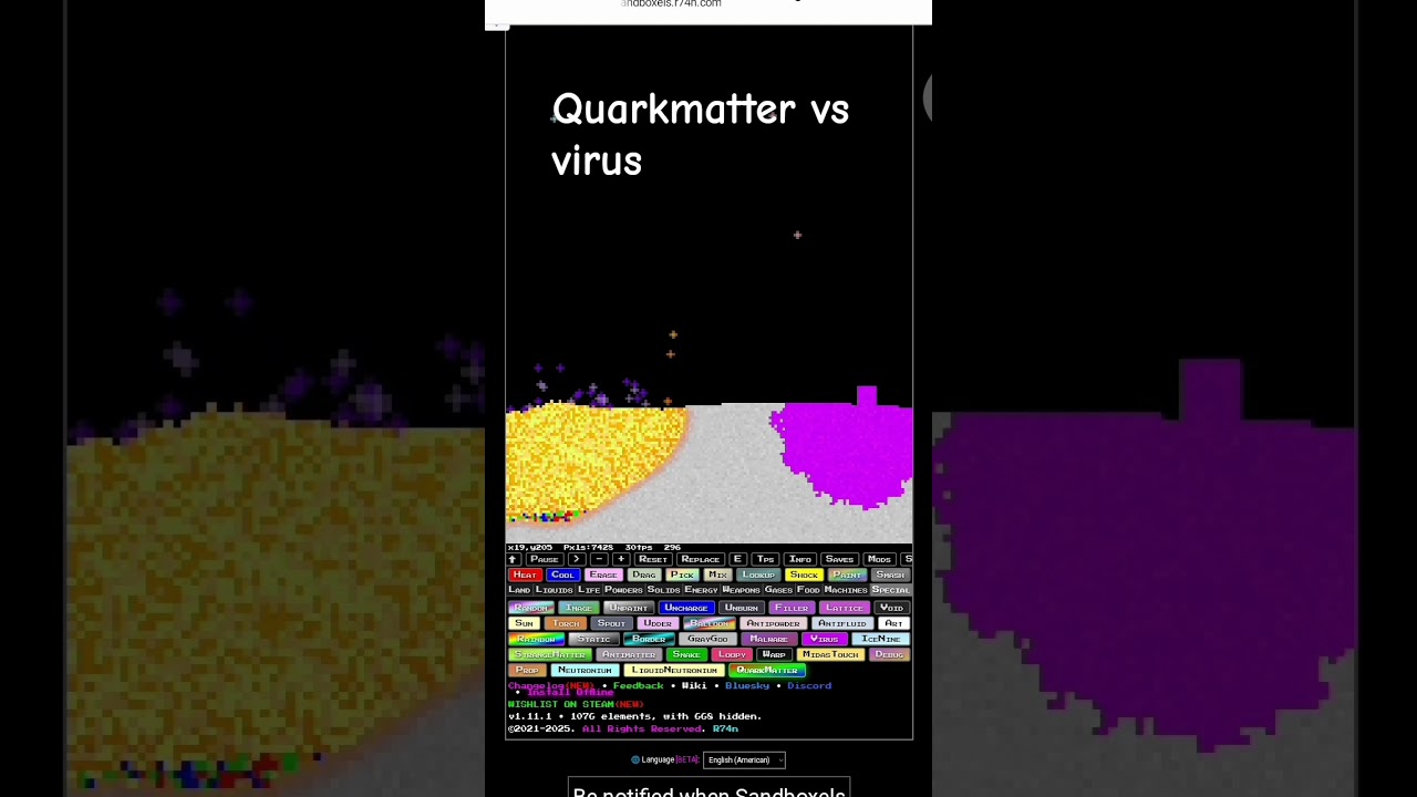 quark matter vs virus