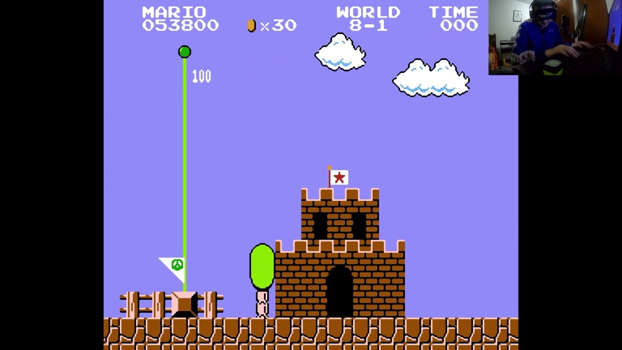 Super Mario Bros Blindfolded 7TH COMPLETION IN THE PLANET EARTH