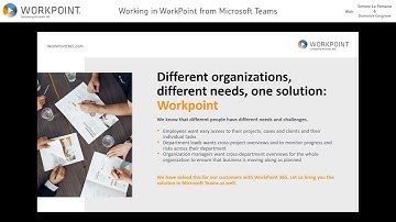 Webinar - Working in WorkPoint from Microsoft Teams
