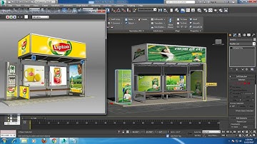 Tutorial on Modeling texturing and Lighting a Bus stop in 3dsmax using Vray ( Part 3)