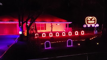 2019 Halloween Light Show The Git Up - using Lightorama controllers GriswoldStyle