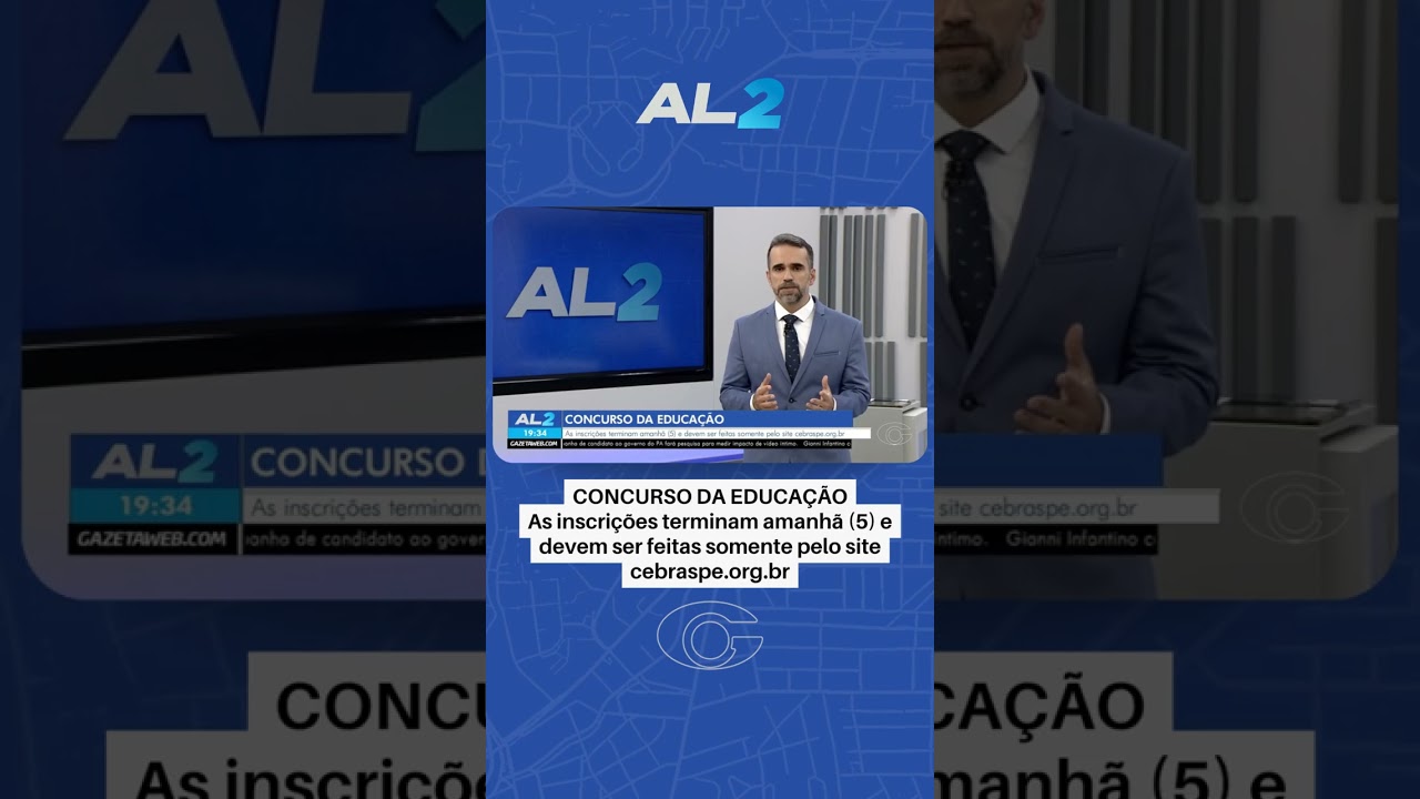Concurso da Educação de Alagoas: prazo acaba nesta quarta